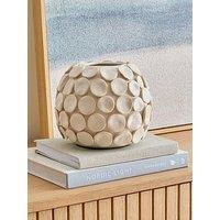 The Very Collection Ceramic Disc Vase - Cream