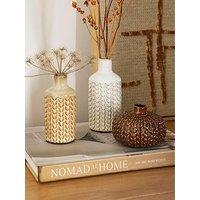 The Very Collection Set Of 3 'Knit' Bud Vases