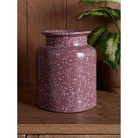 The Very Collection Country Cabin Splatter Vase - Red