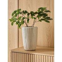 The Very Collection Brushed Ceramic Vase - Cream