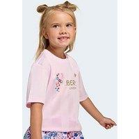 Adidas Originals Kids Girl'S X Liberty London Skirt T-Shirt Set - Pink