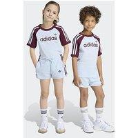 Adidas Originals Kid'S Shorts And T-Shirt Set - Blue/Maroon