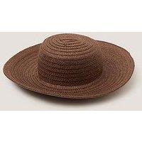 Monsoon Aubrie Wide Brim Hat - Brown