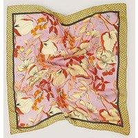Monsoon Isabella Square Silk Scarf - Pink