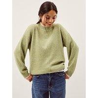Monsoon Tori Tipped Jumper - Green