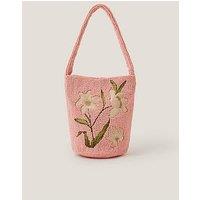 Monsoon Victoria Beaded Bag - Pink