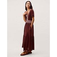 Monsoon Jacqueline Midi Dress - Brown