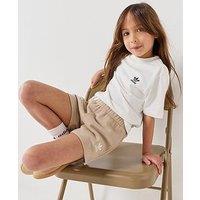 Adidas Originals Kids Unisex Shorts And T-Shrit Set - Beige