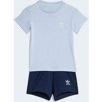 Adidas Originals Infant Unisex Shorts And T-Shirt Set Kids - Blue
