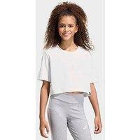 Adidas Sportswear Kids Glam Cropped T-Shirt - White