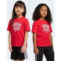 Adidas Sportswear Kids Unisex Football Graphic T-Shirt Kids - Red