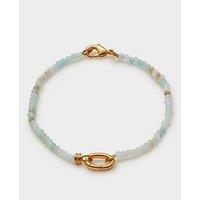 Katie Loxton Amazonite Bracelet , Gold Coated , 18Cm