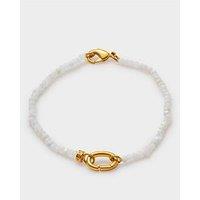 Katie Loxton Moonstone Bracelet , Gold Coated , 18Cm