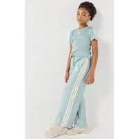 Adidas Sportswear Junior Girls Seasonals Glam Wide Leg Pants - Wonder Sage