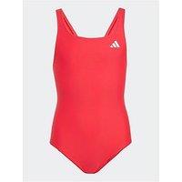 Adidas Girls Essentials V Back Swimsuit - Red