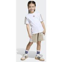 Adidas Sportswear Kids Unisex Essentials T-Shirt Set - White