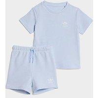Adidas Originals Infant Unisex Regular Waffle Short T-Shirt Set - Blue