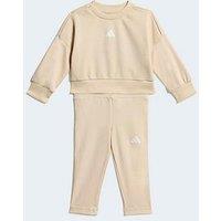 Adidas Sportswear Infant Unisex Seasonals Sweat Set Infants - Beige