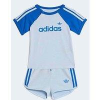 Adidas Originals Infant Shorts And Tee Set - Blue