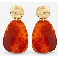 Mood Gold Plated And Resin Statement Drop Earrings