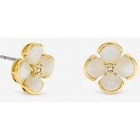 Jon Richard Gold Plated Mother Of Pearl Flower Stud Earrings