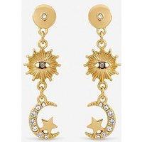 Mood Gold Plated Evil Eye Celestial Earrings