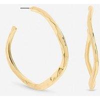 Mood Gold Plated Large Molten Hoops