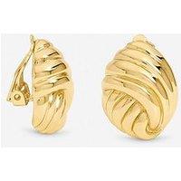 Jon Richard Gold Plated Shell Clip Earrings