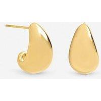 Jon Richard Gold Plated Waterproof Dome Stud Earrings