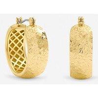 Jon Richard Textured Large Hoop Earrings