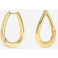 Jon Richard Gold Plated Twist Hoop Earrings