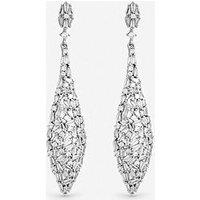 Jon Richard Rhodium Plated Mixed Stone Statement Earrings