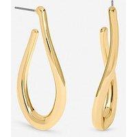Mood Gold Plated Twist Hoop Earrings