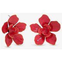 Mood Gold Pink Floral Earrings