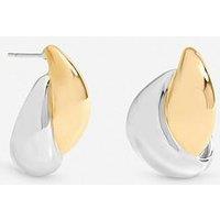 Jon Richard Two Tone Statement Earrings