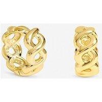 Jon Richard Gold Plated Infinity Hoop Earrings - Pack Of 2