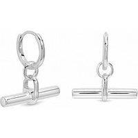Inicio Polished T-Bar Hoop Earrings