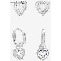 Inicio Heart Earrings - Pack Of 2