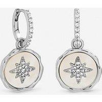 Inicio Mother Of Pearl Celestial Charm Hoops