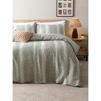 The Very Collection Striped Muslin Duvet Set
