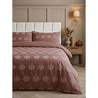 The Very Collection Pumpkin Jacquard Duvet Set