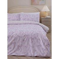The Very Collection Bow Print Duvet Set