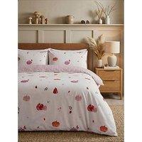 The Very Collection Autumn Pumpkin Print Duvet Set