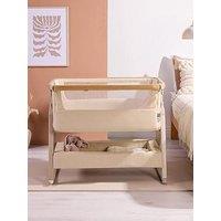 Tutti Bambini Cozee Air 2 Bedside Crib - Toasted Oak / Sand