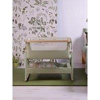 Tutti Bambini Cozee Air 2 Bedside Crib - Drifted Oak / Eucalyptus
