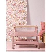 Tutti Bambini Cozee Air 2 Bedside Crib - Drifted Oak / Blush