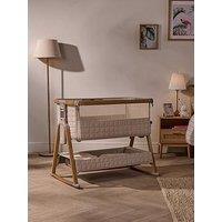 Tutti Bambini Cozee Sense Bedside Crib - Toasted Oak / Sand