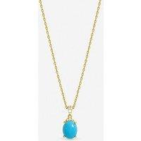 Jon Richard Gold Plated And Turquoise Stone Pendant