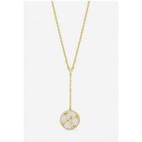 Jon Richard Gold Plated And Mother Of Pearl Fan Pendant