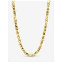 Inicio Men'S Gold Plated Waterproof Curb Chain Necklace - Gift Pouch